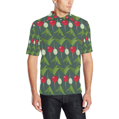Radish Pattern Print Design A03 Men Polo Shirt
