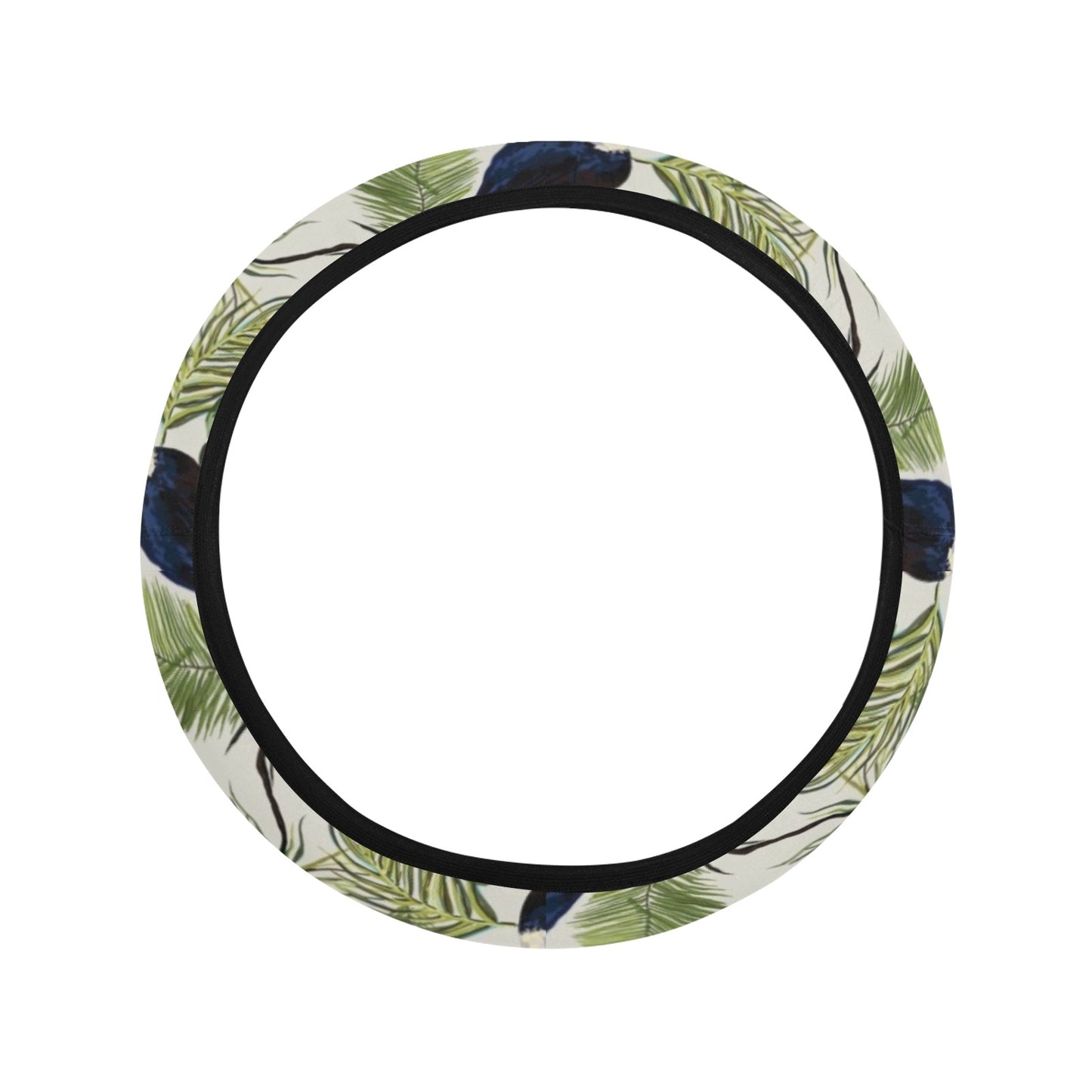 Toucan Print Design LKS308 Steering Wheel Cover with Elastic Edge