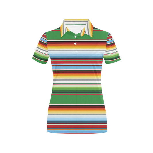 Serape Print Design LKS302 Women's Polo Shirt