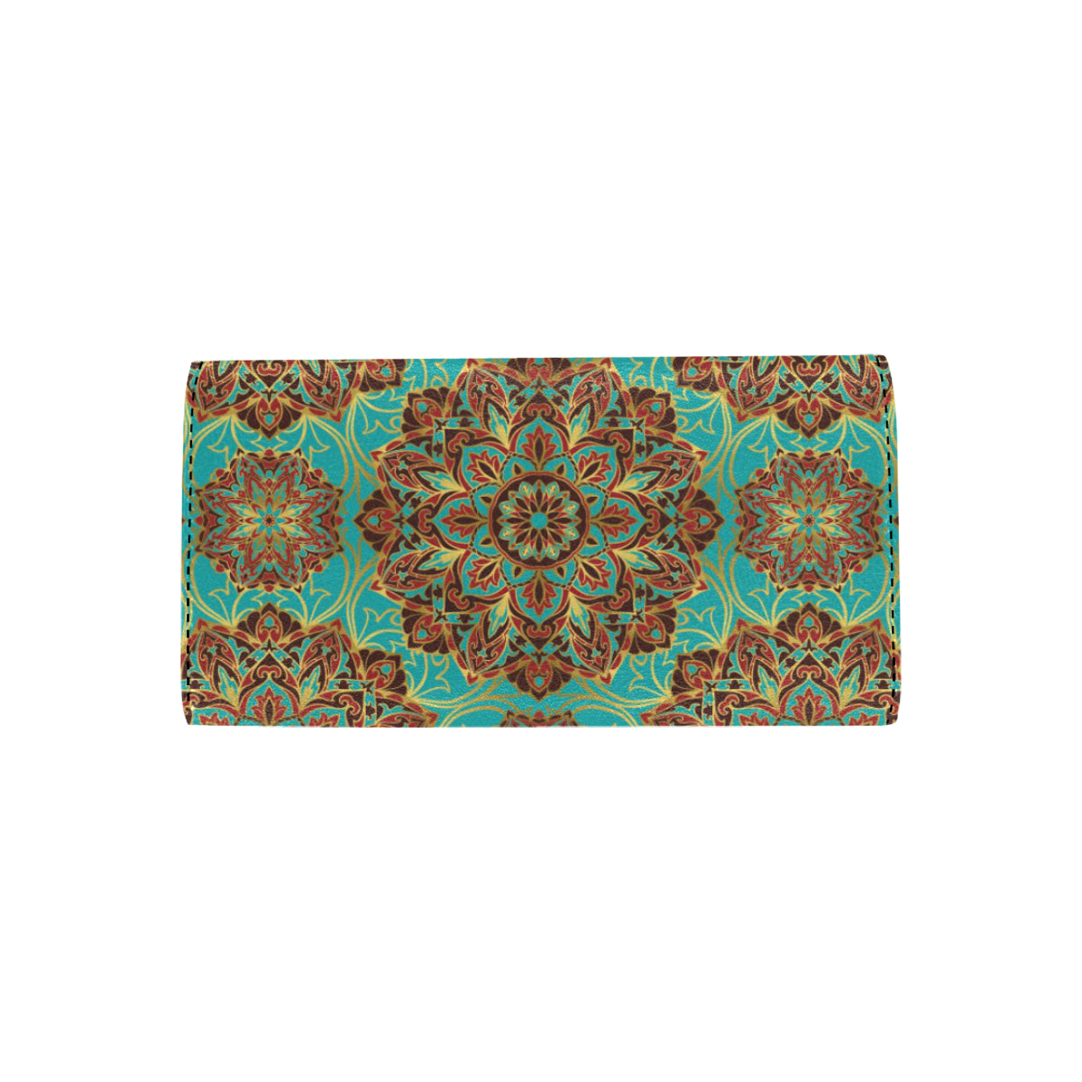 Medallion Pattern Print Design 02 Women's Trifold Wallet