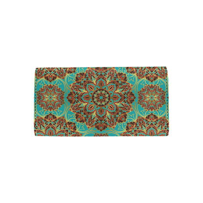 Medallion Pattern Print Design 02 Women's Trifold Wallet