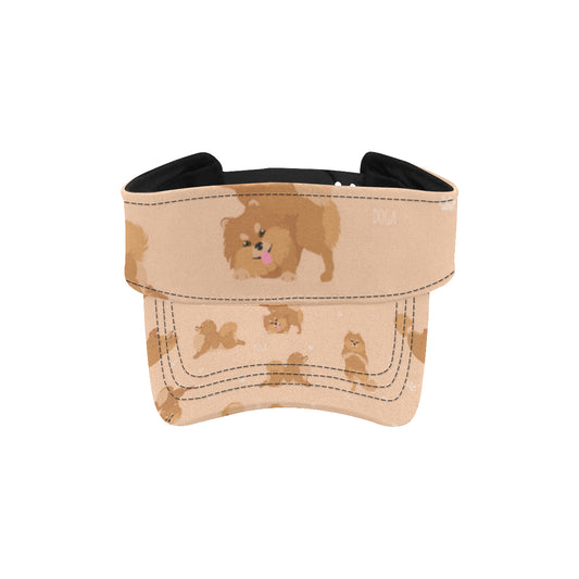 Pomeranians Pattern Print Design A06 Unisex Sun Visor