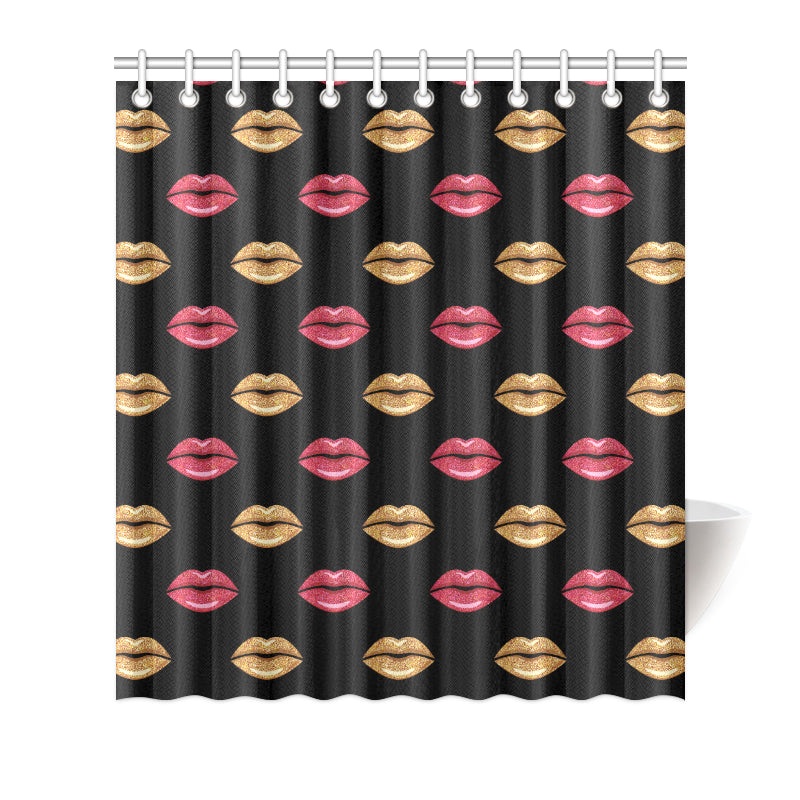 Lip Pattern Print Design 03 Shower Curtain