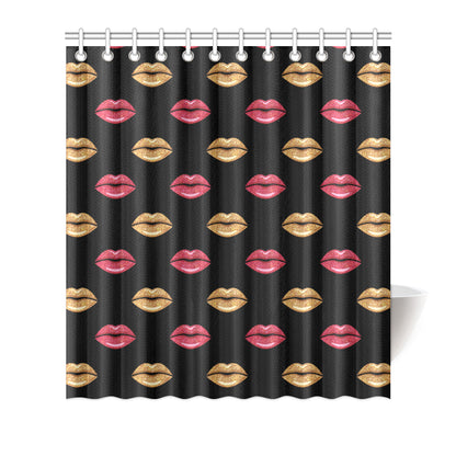 Lip Pattern Print Design 03 Shower Curtain