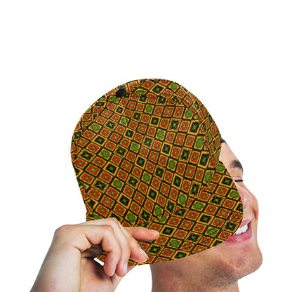 Rasta Reggae Color Pattern Snapback Cap