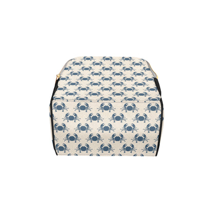 Crab Pattern Print Design 02 Diaper Bag Backpack