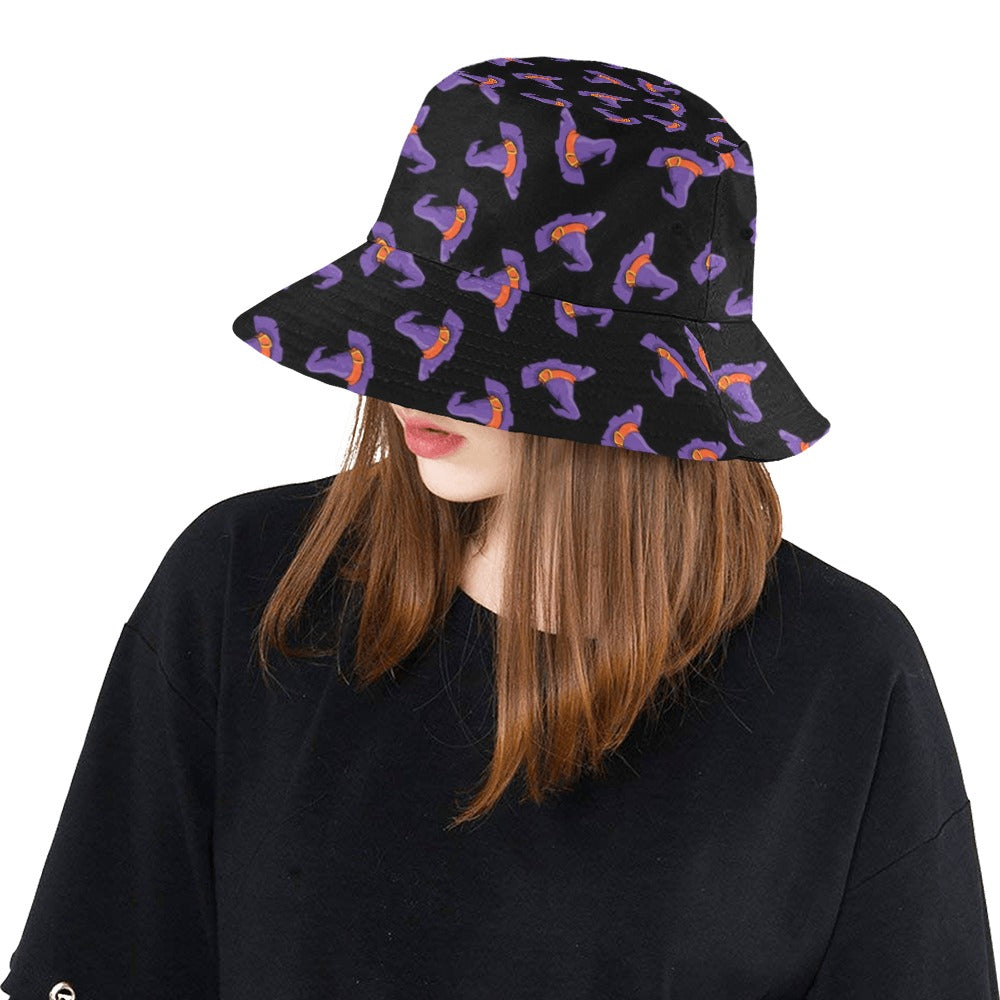 Witch Hat Print Design LKS304 Unisex Bucket Hat
