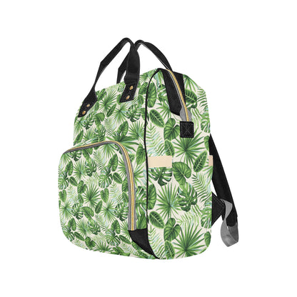 Palm Leaf Pattern Print Design A01 Diaper Bag Backpack