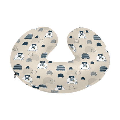 Bear Pattern Print Design 05 U-Shaped Travel Neck Pillow