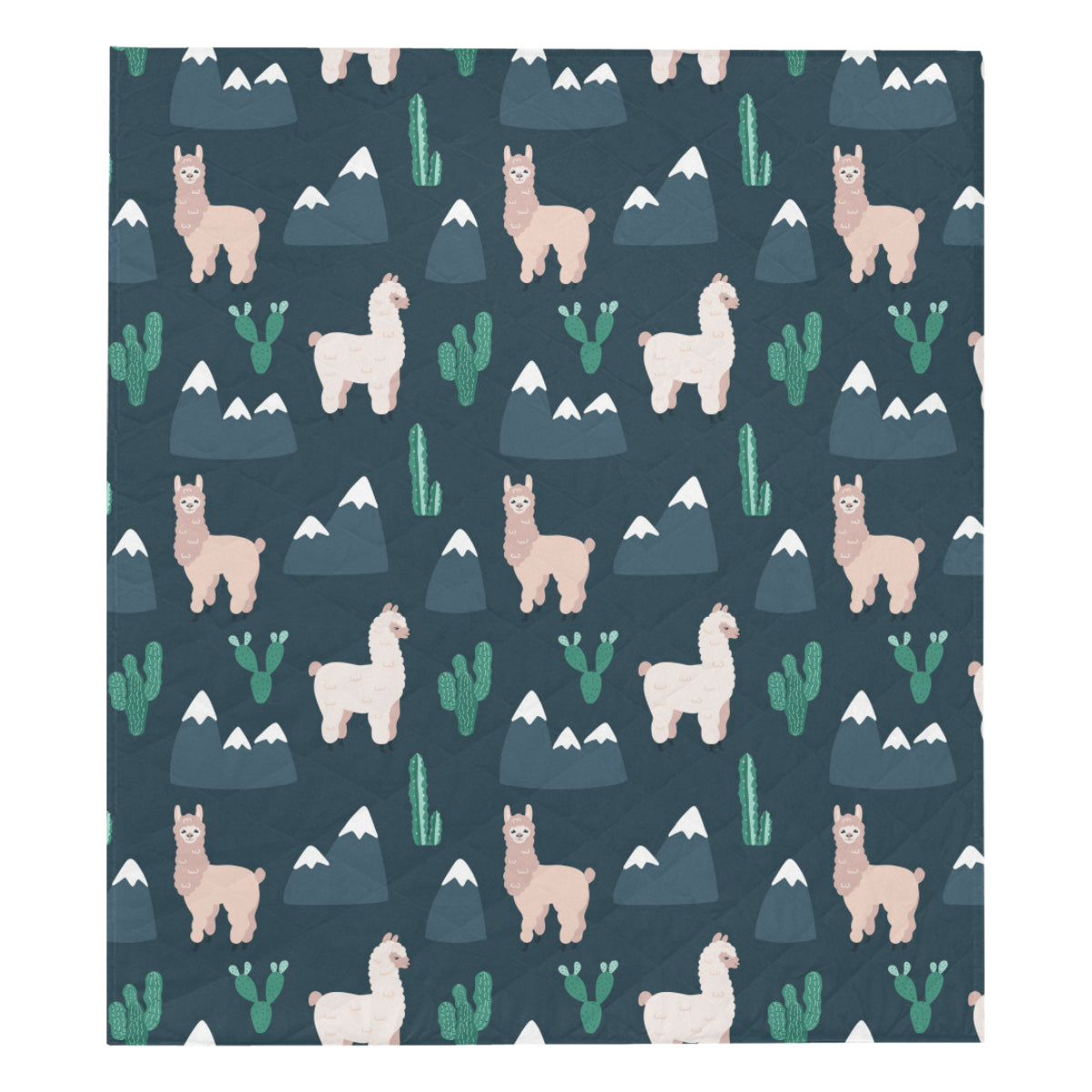 Llama Pattern Print Design 06 Premium Quilt