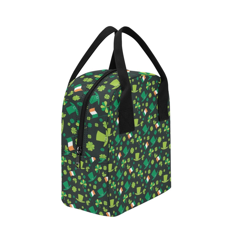 Shamrock Saint Patrick's Day Print Design LKS304 Insulated Lunch Bag