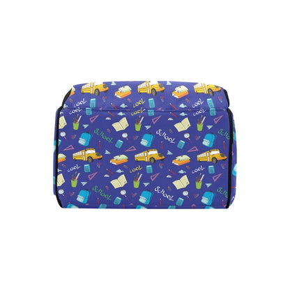 School Bus Print Design LKS307 Diaper Bag Backpack