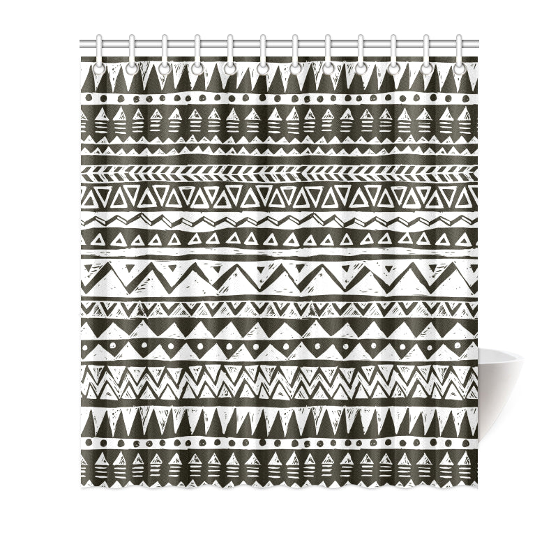 Hand draw Tribal Aztec Shower Curtain