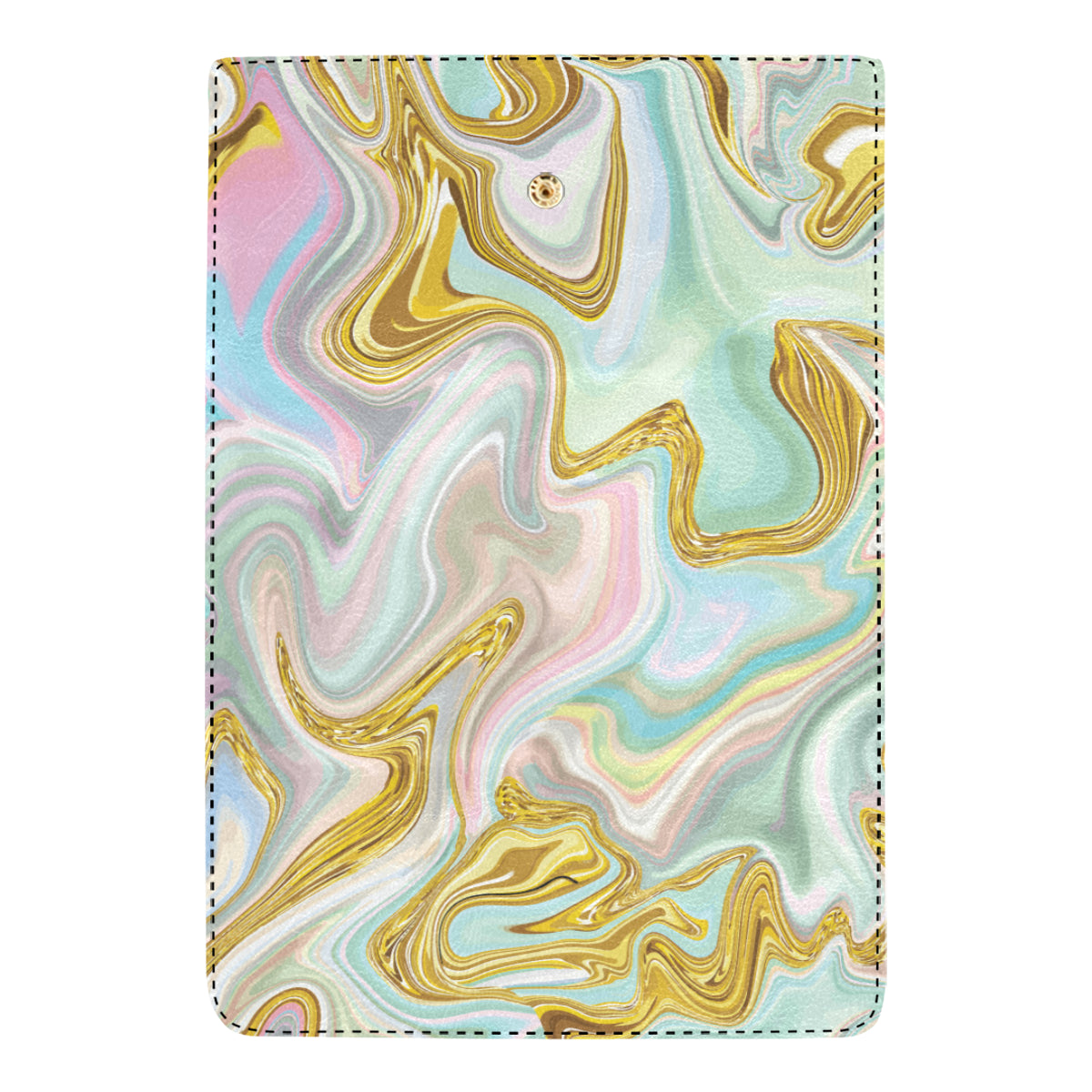 Gold Sweet Marble Women's Trifold Wallet