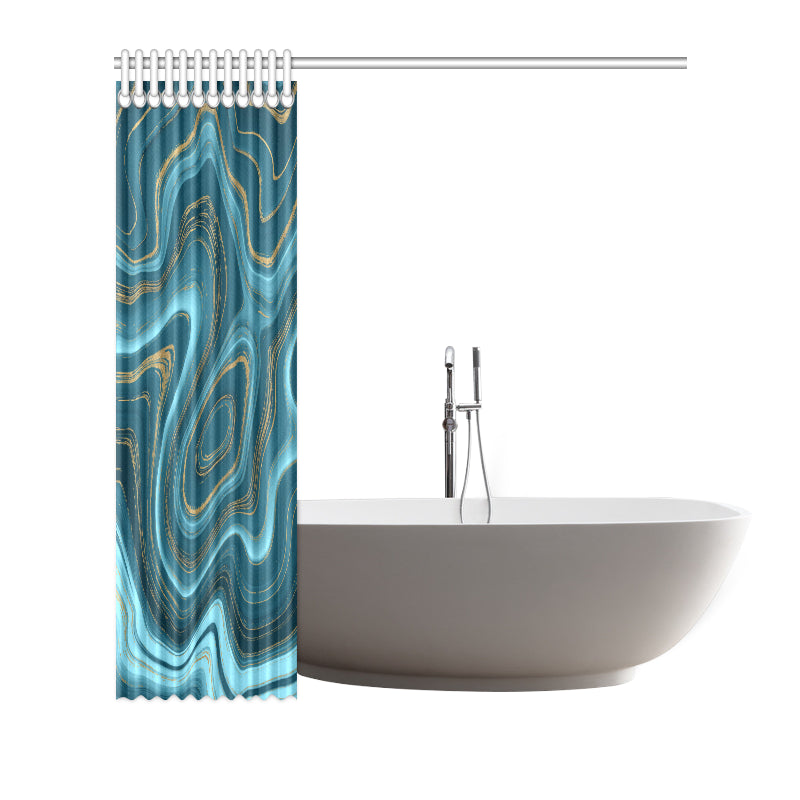 Liquid Pattern Print Design 04 Shower Curtain