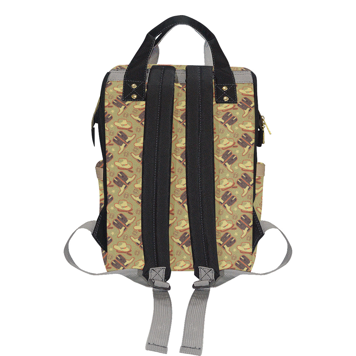 Western Cowboy Themed Diaper Bag Backpack