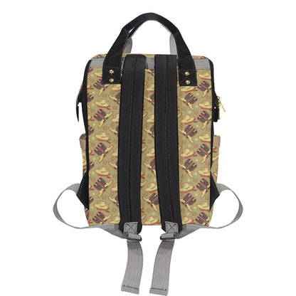 Western Cowboy Themed Diaper Bag Backpack