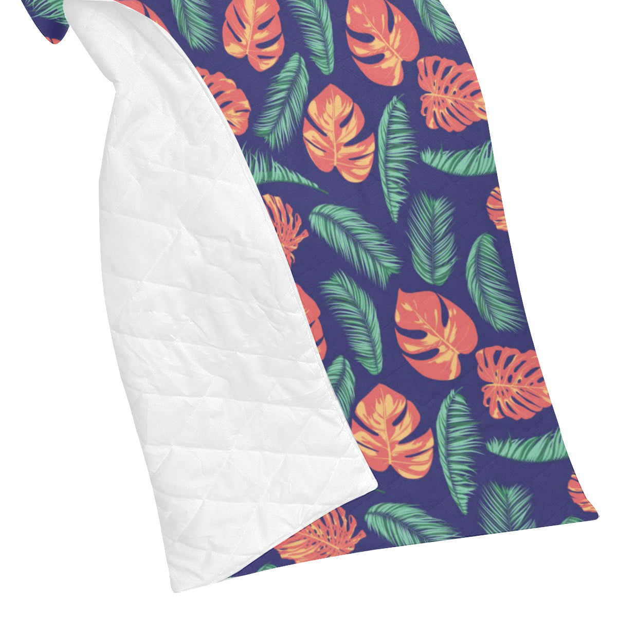 Palm Leaves Pattern Print Design PL011 Premium Quilt