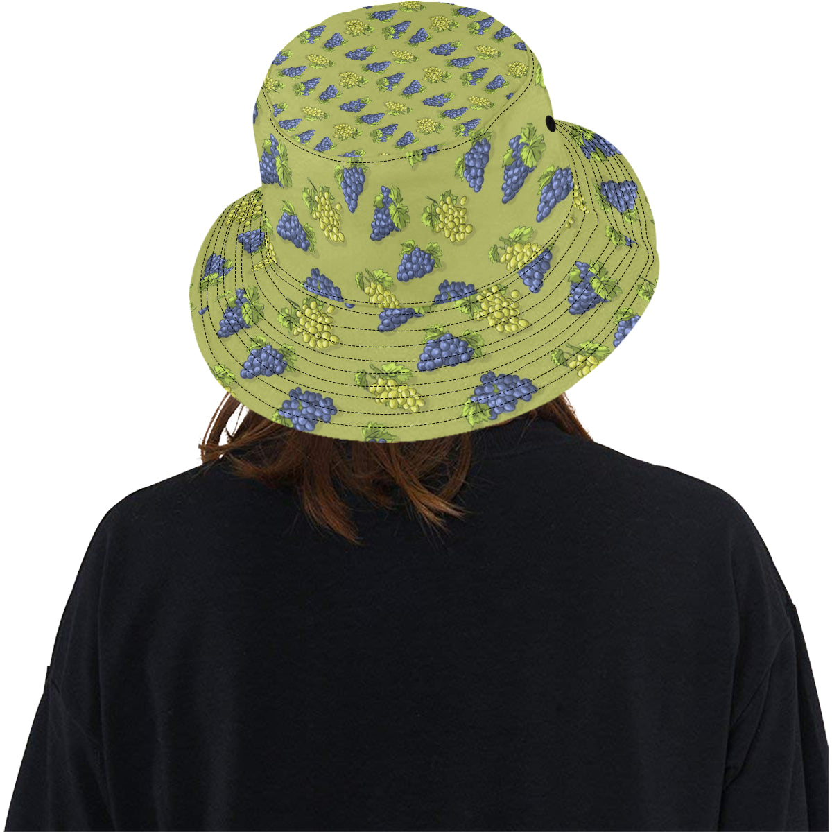 Grape Pattern Print Design GP08 Unisex Bucket Hat