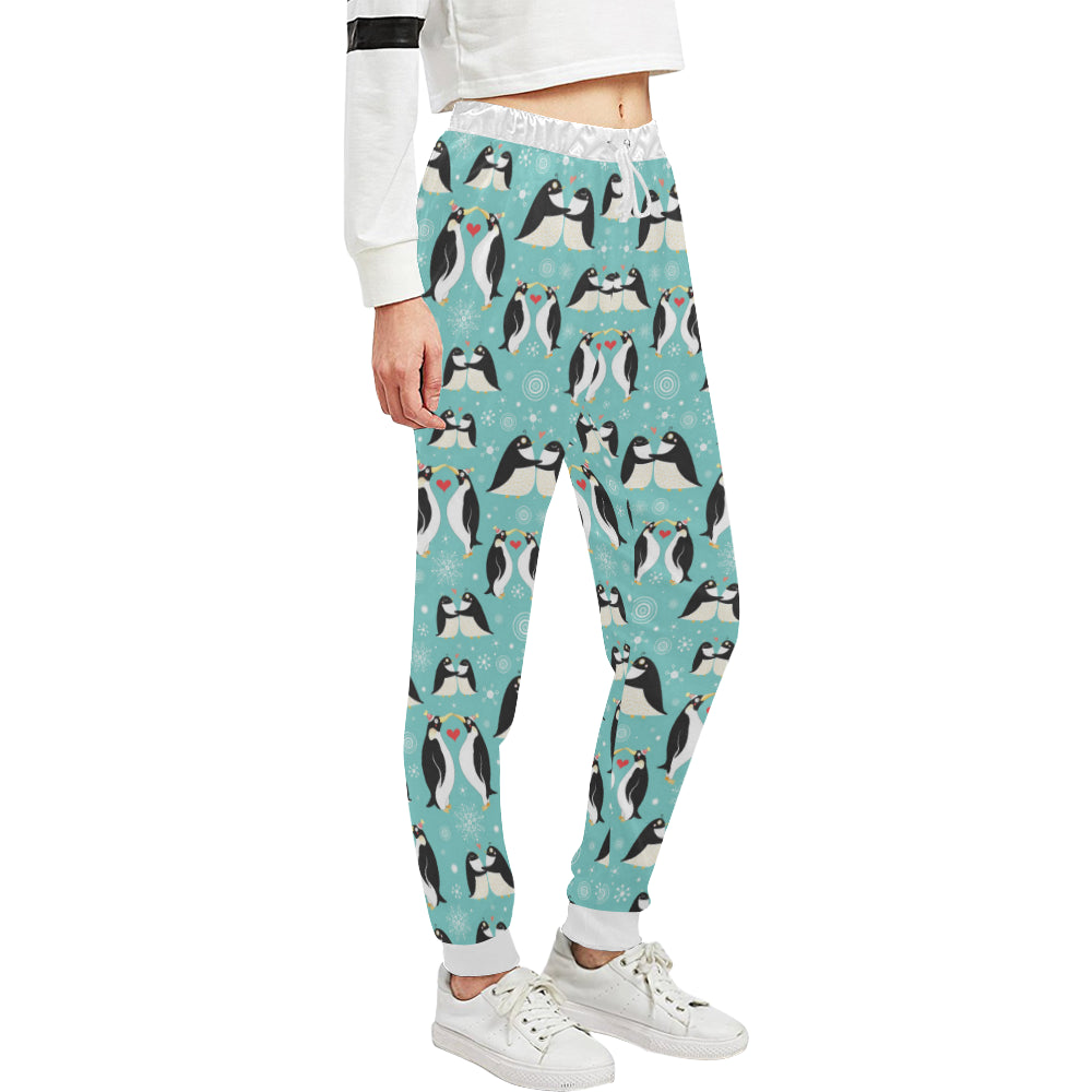 Penguin Love Print Unisex Sweatpants