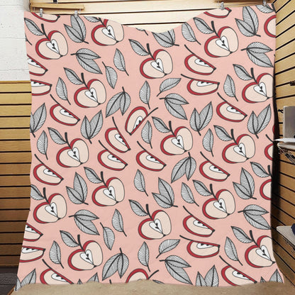 Apple Pattern Print Design AP04 Premium Quilt