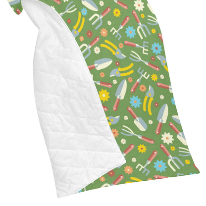 Gardening Pattern Print Design G06 Premium Quilt