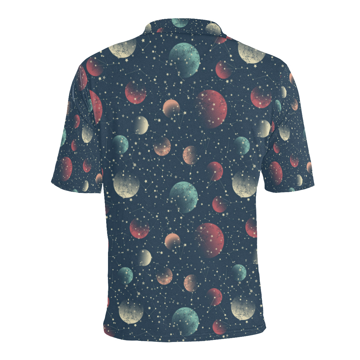Cosmic Pattern Print Design 04 Men Polo Shirt