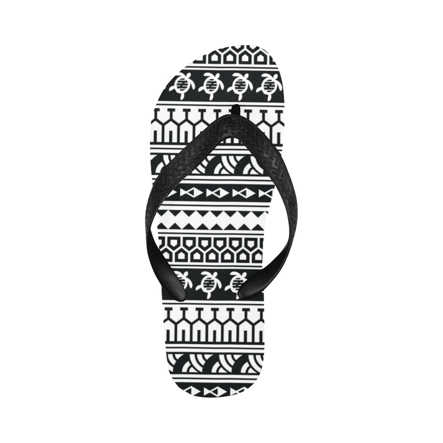 Samoan Pattern Print Design LKS303 Flip Flops
