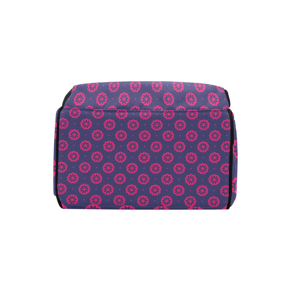Water Lily Print Design LKS301 Diaper Bag Backpack