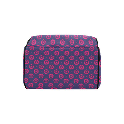 Water Lily Print Design LKS301 Diaper Bag Backpack