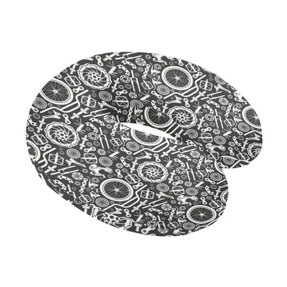 Bicycle Tools Pattern Print Design 02 U-Shaped Travel Neck Pillow