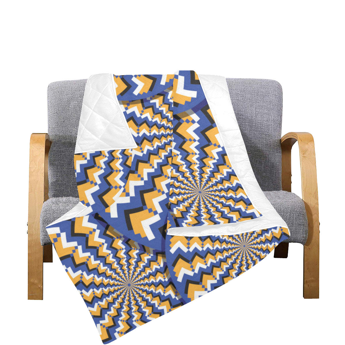 Optical illusion Pattern Print Design A01 Premium Quilt