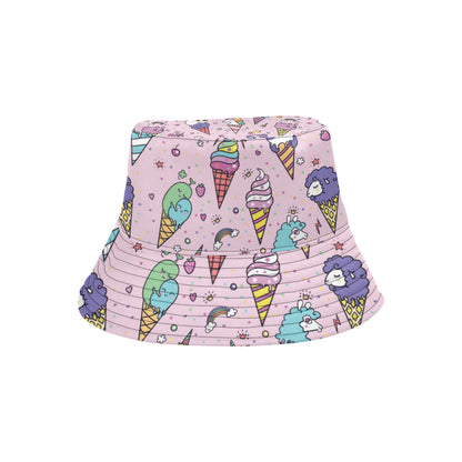 Ice Cream Pattern Print Design IC05 Unisex Bucket Hat