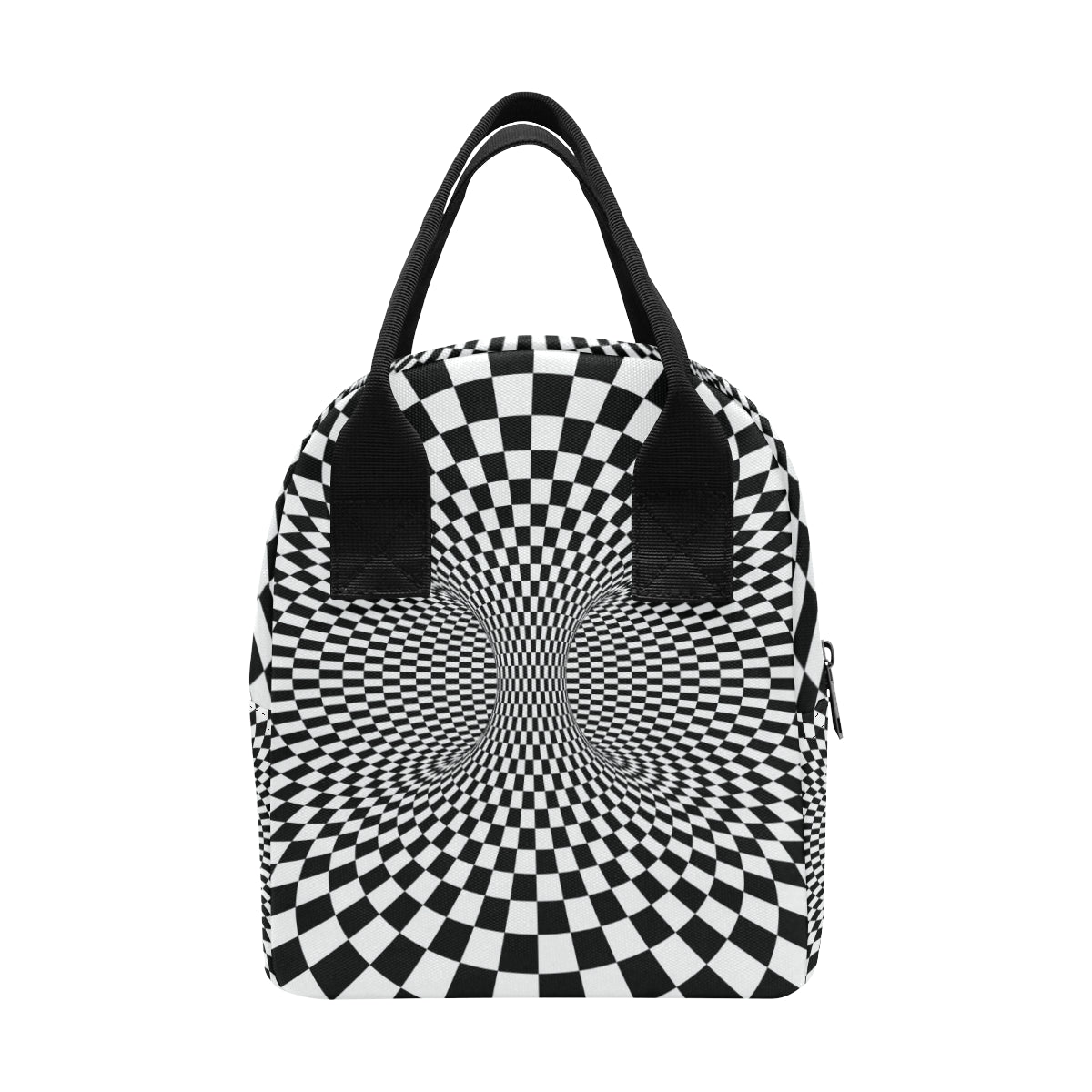 Optical illusion Projection Torus Insulated Lunch Bag