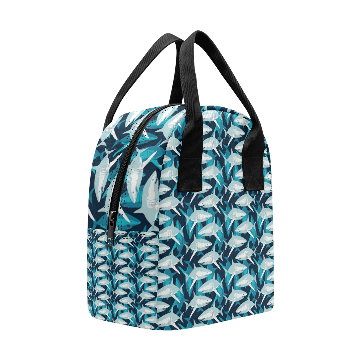 Shark Design Print Insulated Lunch Bag