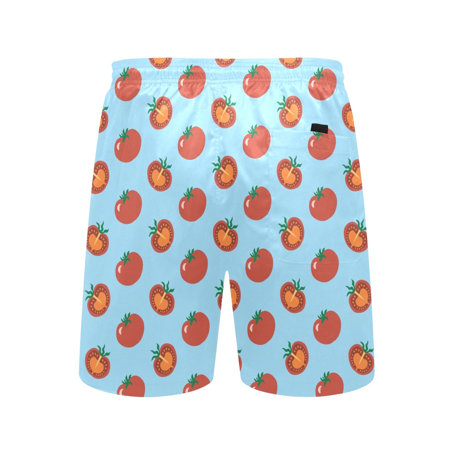 Tomato Print Design LKS304 Men's Swim Trunks Beach Shorts