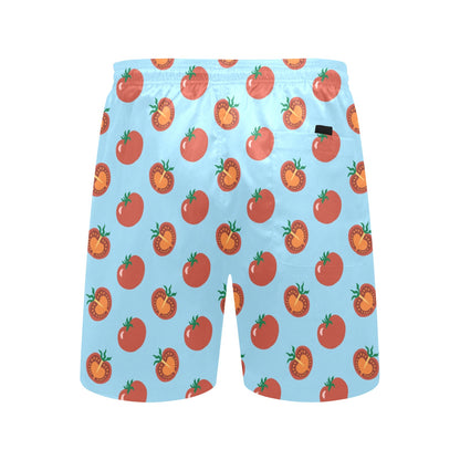 Tomato Print Design LKS304 Men's Swim Trunks Beach Shorts