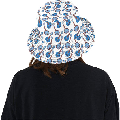 Banjo Print Design LKS401 Unisex Bucket Hat