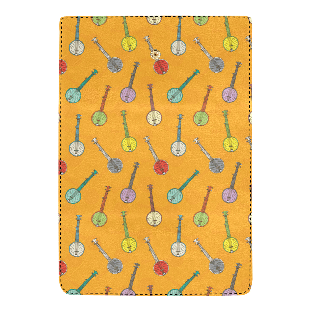 Banjo Pattern Print Design 02 Women's Trifold Wallet