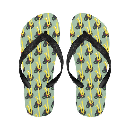 Saxophone Print Design LKS405 Flip Flops
