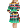 Serape Print Design LKS307 Women's Fleece Robe