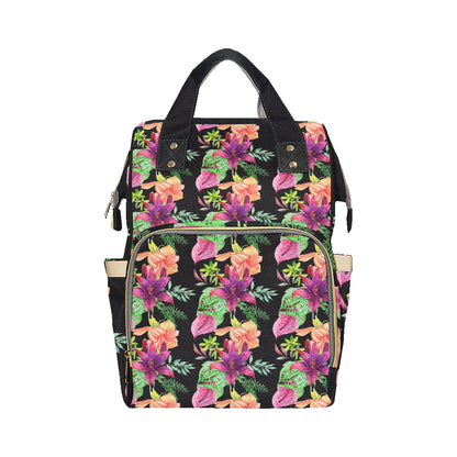 Amaryllis Pattern Print Design AL09 Diaper Bag Backpack