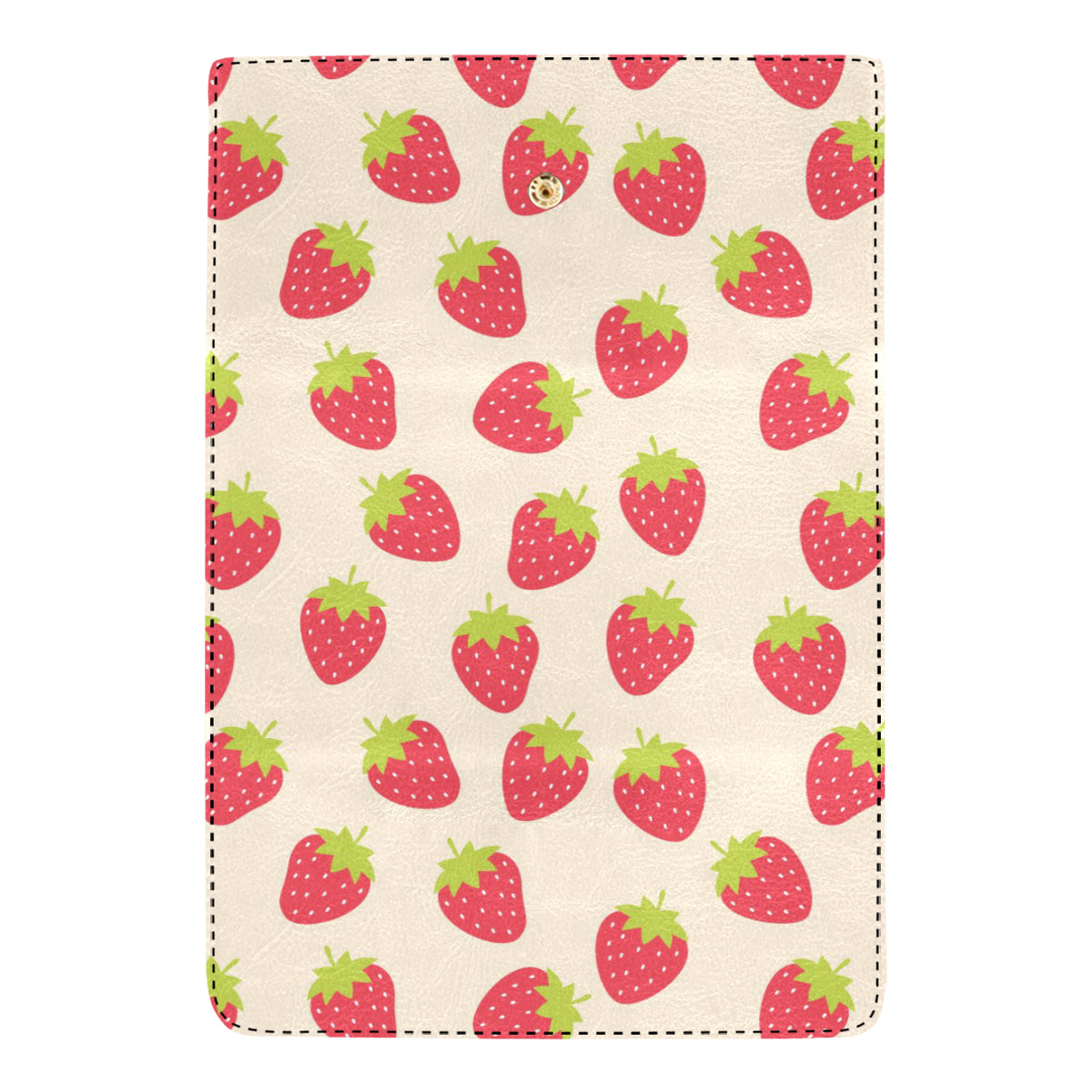 Strawberry Pattern Print Design SB02 Women's Trifold Wallet