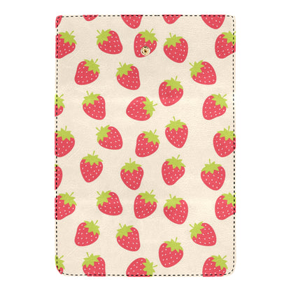 Strawberry Pattern Print Design SB02 Women's Trifold Wallet