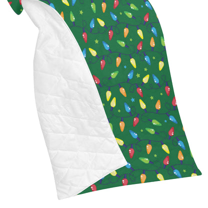 Christmas Light Pattern Print Design 02 Premium Quilt