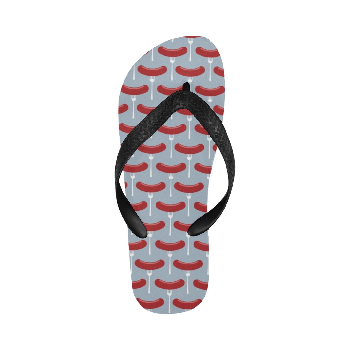 Sausage Print Design LKS301 Flip Flops
