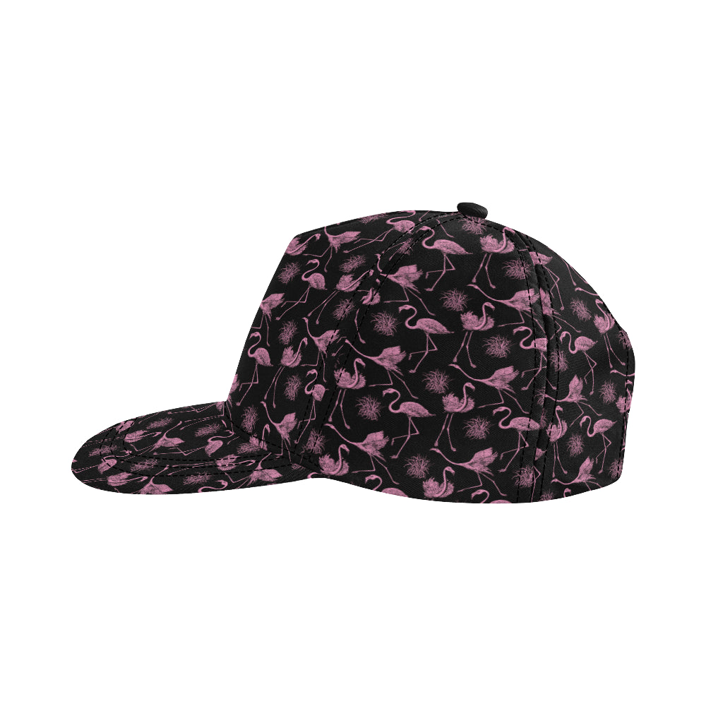 Flamingo Pink Print Pattern Snapback Cap