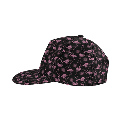 Flamingo Pink Print Pattern Snapback Cap