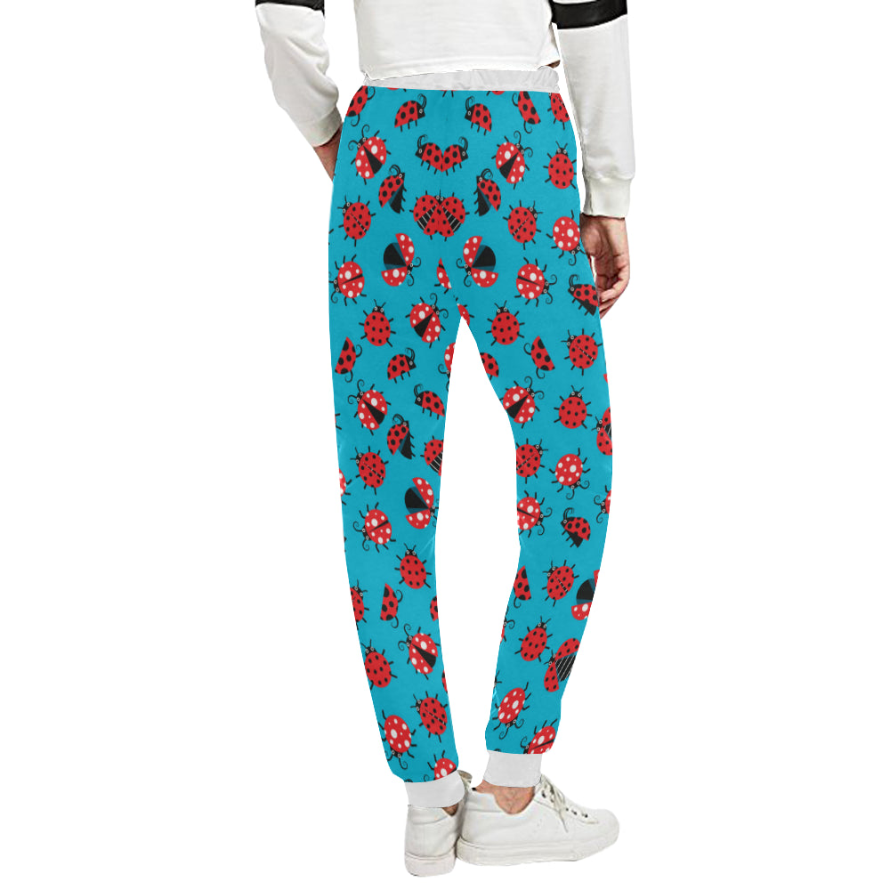 Ladybug Action Print Pattern Unisex Sweatpants