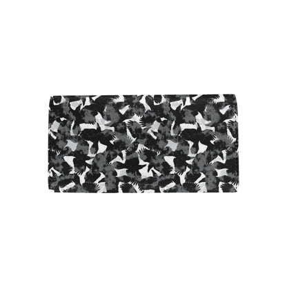 Crow Pattern Print Design 01 Women's Trifold Wallet